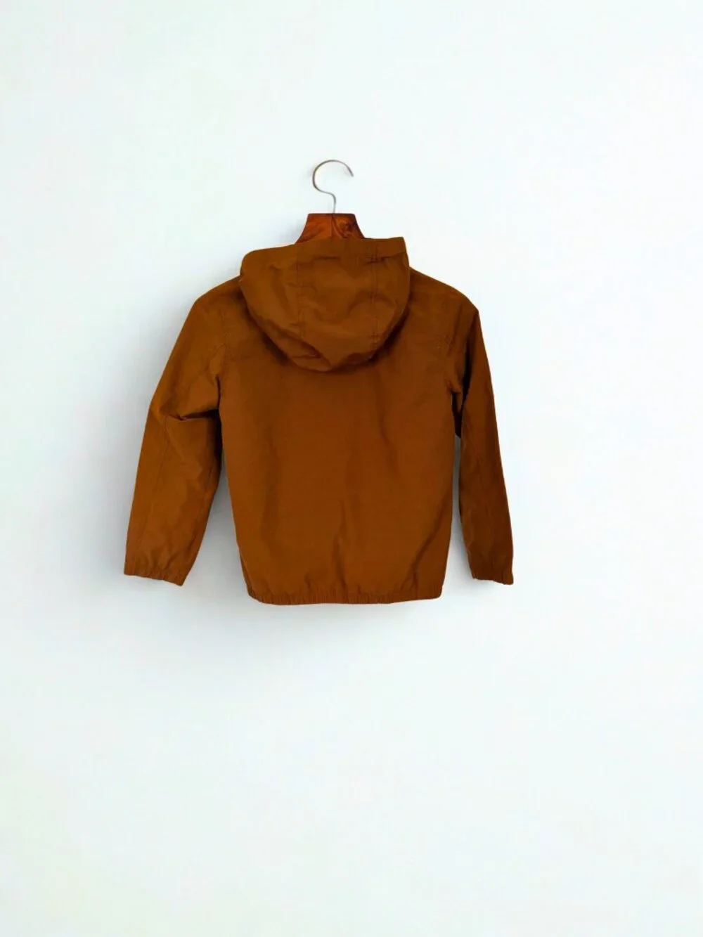 Old Navy Boys Cognac Brown Hooded Utility Jacket Size M 8